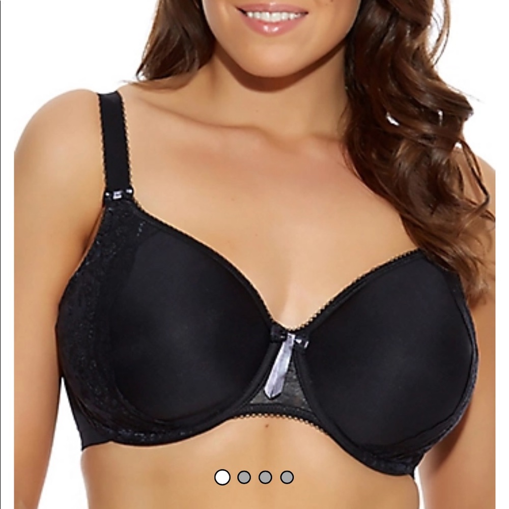 Elami Amelia underwire spacer plus black bra